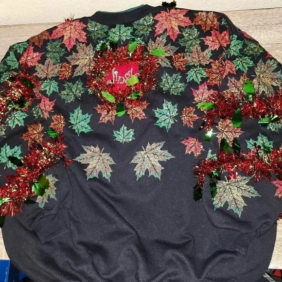 1 of a kind Custom Handmade Ugly Christmas Sweater Womens XL XXL or Men's L - Picture 3 of 7